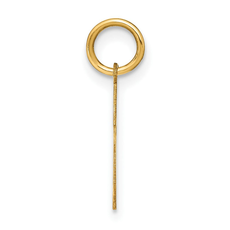 14k Yellow Gold 14ky Letter S Initial Pendant
