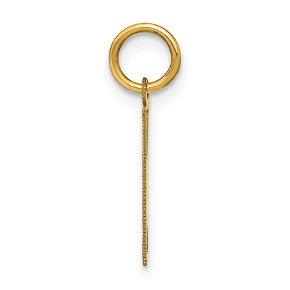 14k Yellow Gold 14ky Letter W Initial Pendant