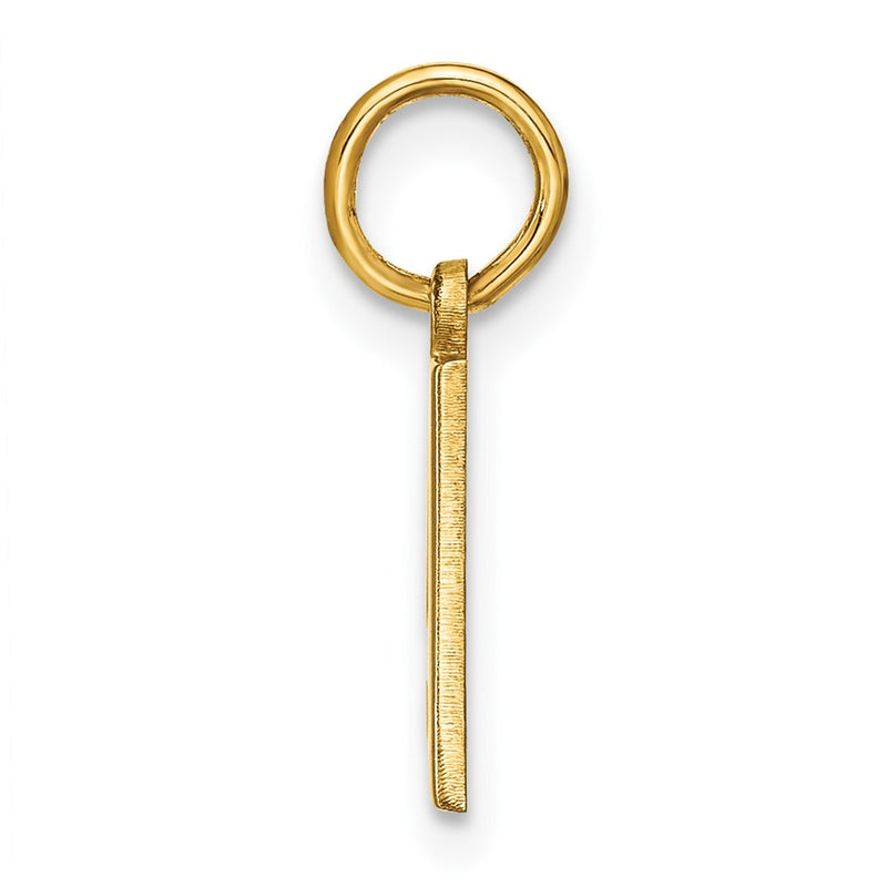 14k Yellow Gold 14ky Letter A Initial Pendant