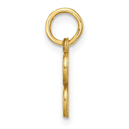 14k Yellow Gold 14ky Letter B Initial Pendant