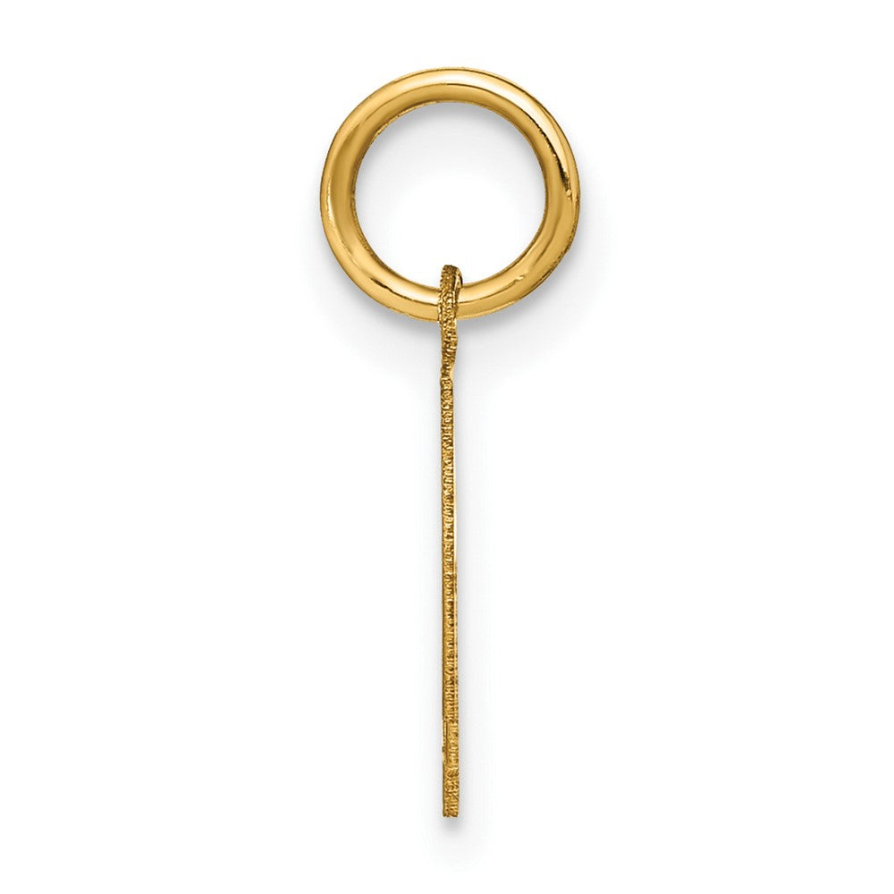 14k Yellow Gold 14ky Letter L Initial Pendant