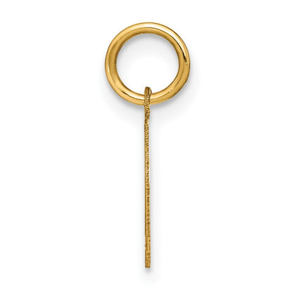 14k Yellow Gold 14ky Letter L Initial Pendant