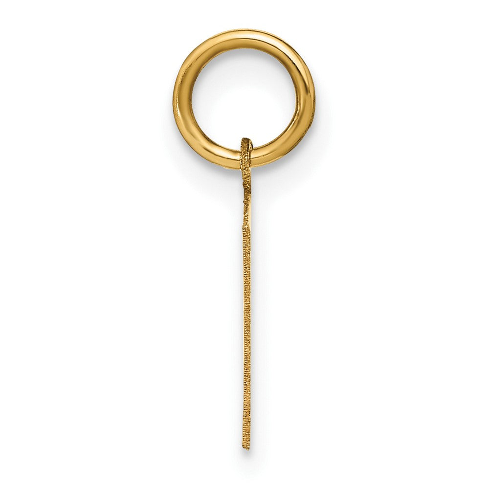 14k Yellow Gold 14ky Letter P Initial Pendant