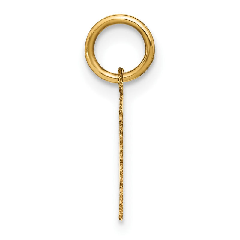 14k Yellow Gold 14ky Letter P Initial Pendant