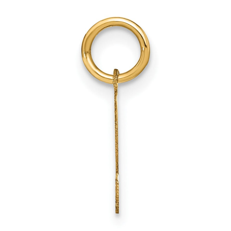 14k Yellow Gold 14ky Letter S Initial Pendant