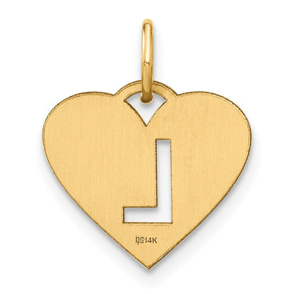 14k Yellow Gold 14ky Initial Letter L Initial Charm
