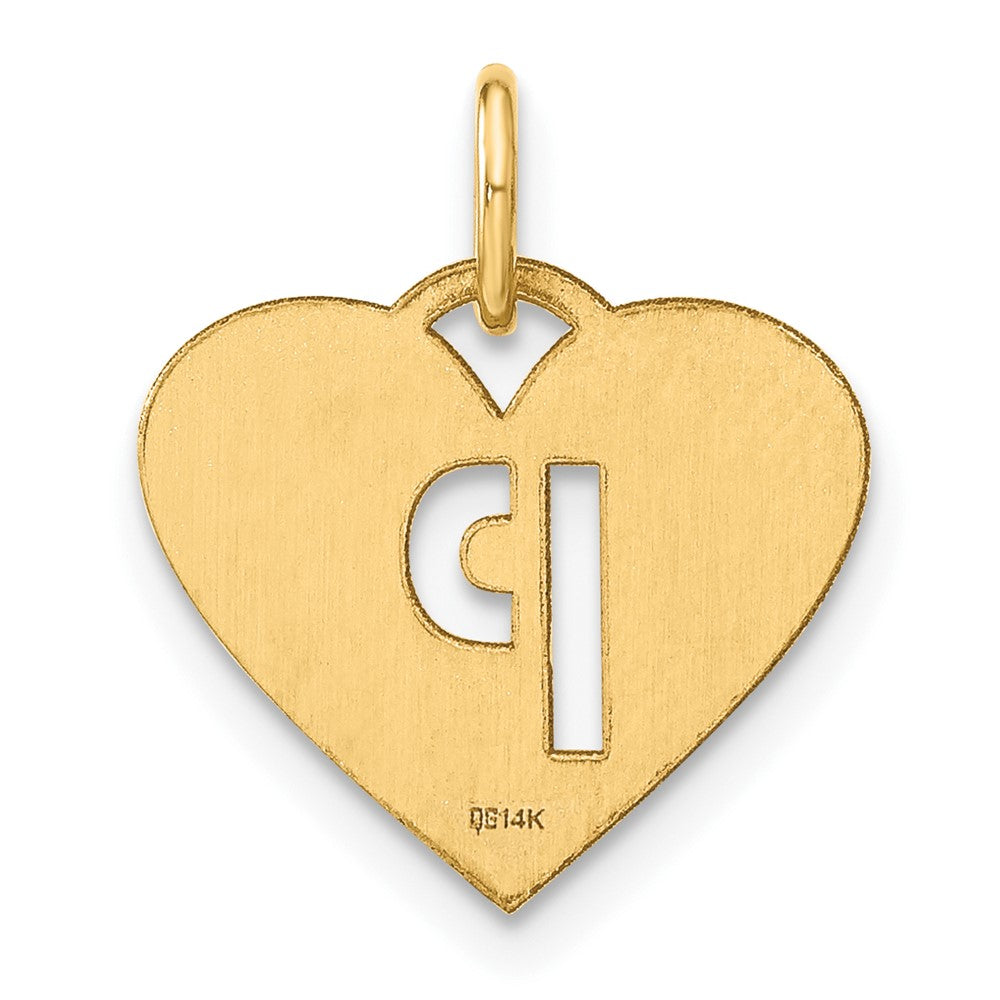 14k Yellow Gold 14ky Initial Letter P Initial Charm