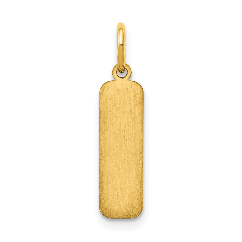 14k Yellow Gold 14k Yellow Gold Small  Blank Bar Charm