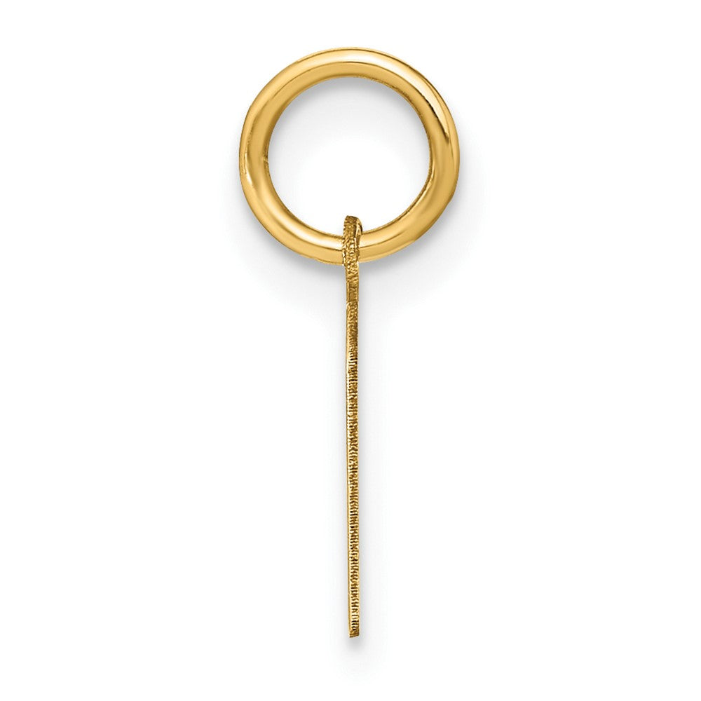 14k Yellow Gold 14ky Lowercase Letter M Initial Pendant