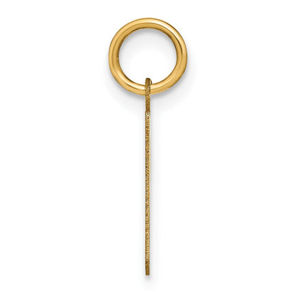 14k Yellow Gold 14ky Lowercase Letter P Initial Pendant