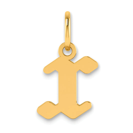 14K Yellow Gold 14Ky Lowercase Letter X Initial Pendant