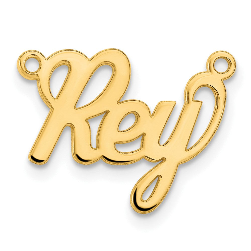 14K Yellow Gold Name Plate