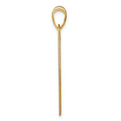 14K Yellow Gold Large Monogram Heart Pendant