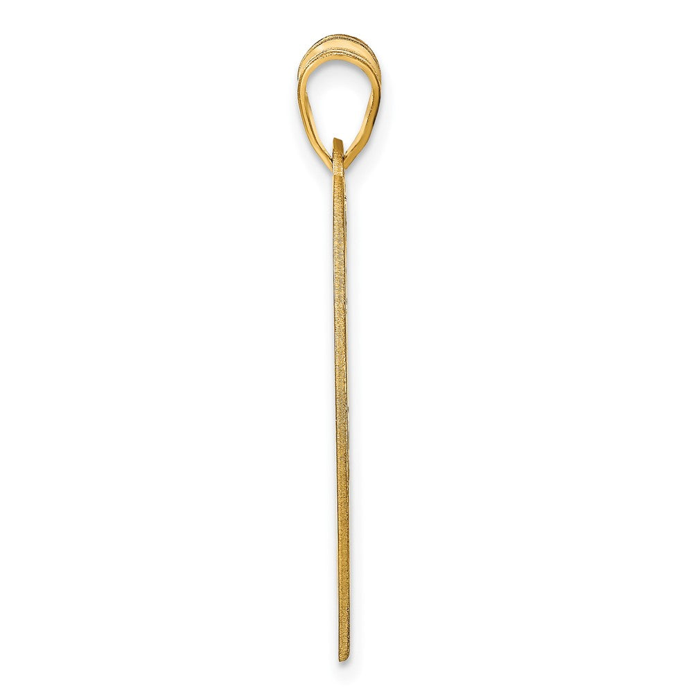 14K Yellow Gold Large Monogram Heart Pendant