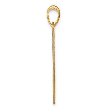 14K Yellow Gold Large Monogram Heart Pendant