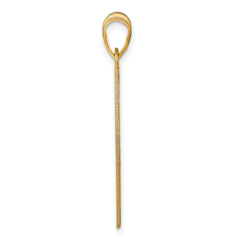 14K Yellow Gold Large Monogram Heart Pendant