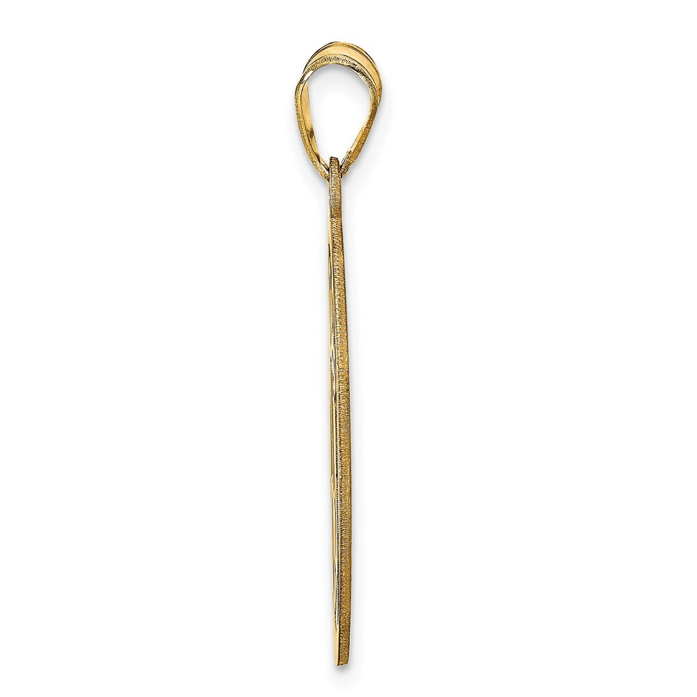 Gold Plated Sterling Silver/Gold Round Monogram Pendant