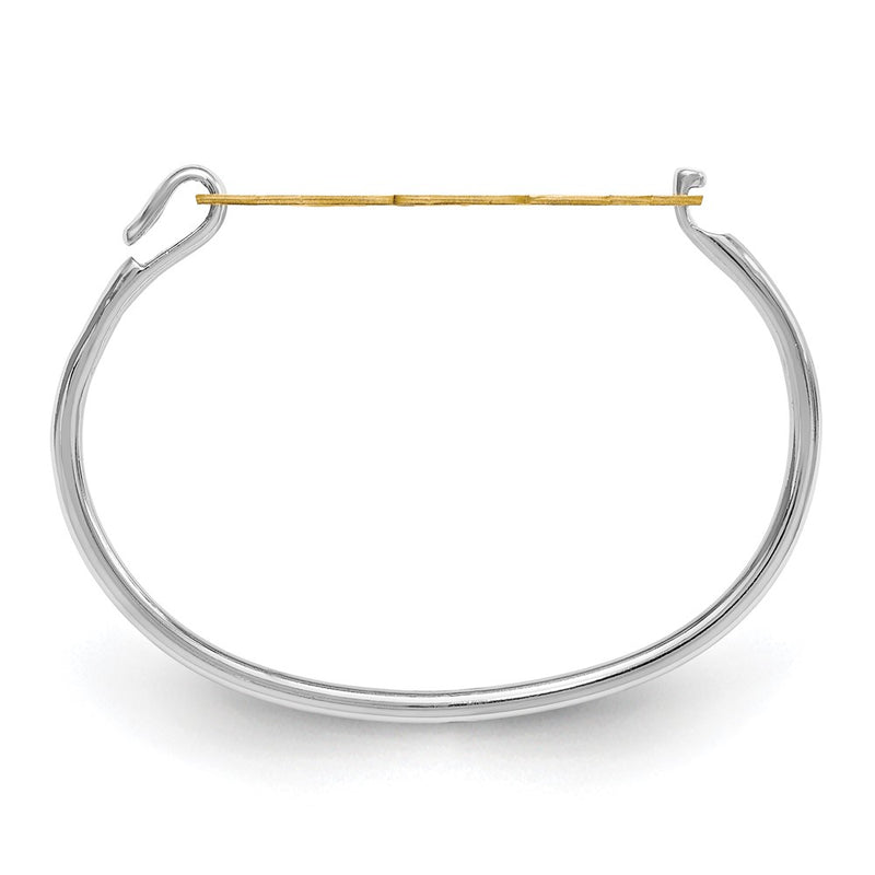 Gold Plated Monogram With Sterling Silver Bangle