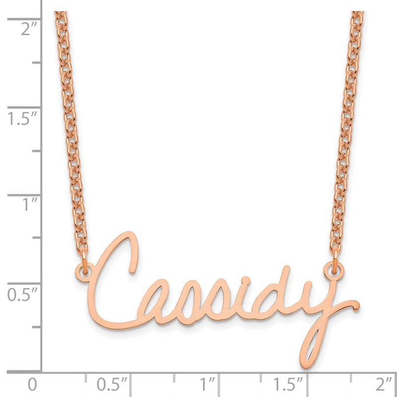 Rose Plated Sterling Silver/Rose Signature Necklace