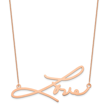 14K Rose Gold Signature Necklace