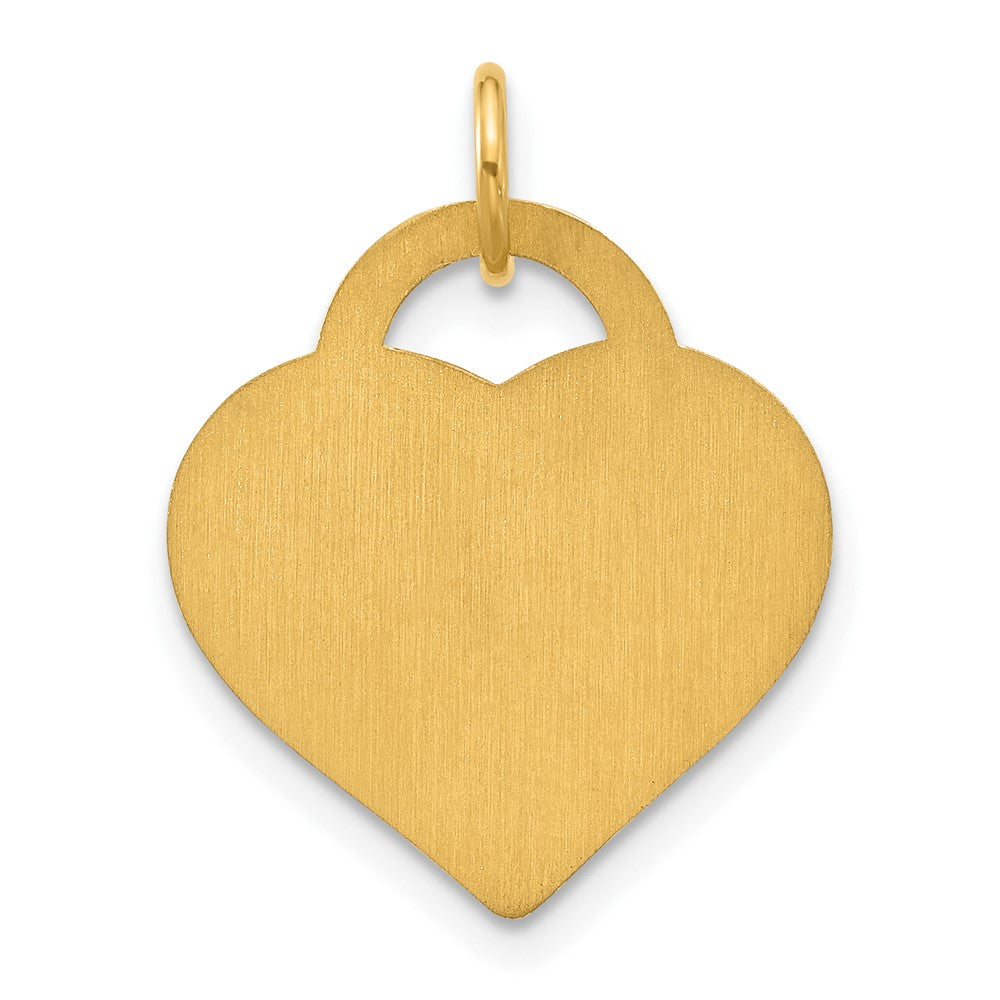 Gold Plated Sterling Silver/Gold Monogram Heart Charm