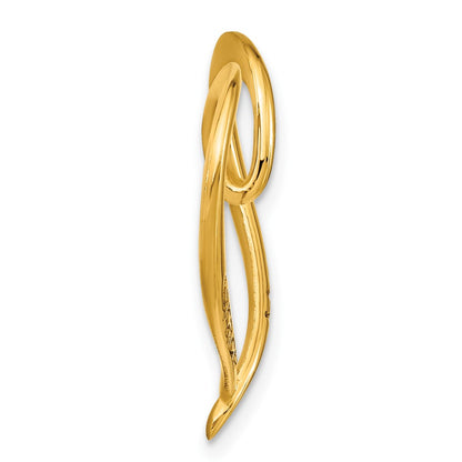 14K Yellow Gold Personalized Antiqued Heart Slide