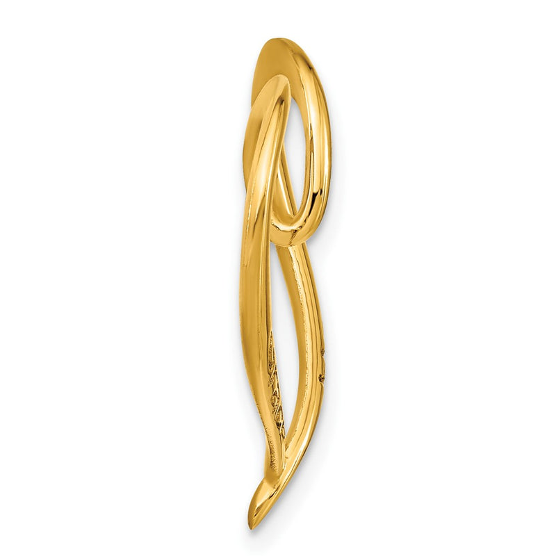 Gold Plated Sterling Silver/Gold Personalized Antiqued Heart Slide