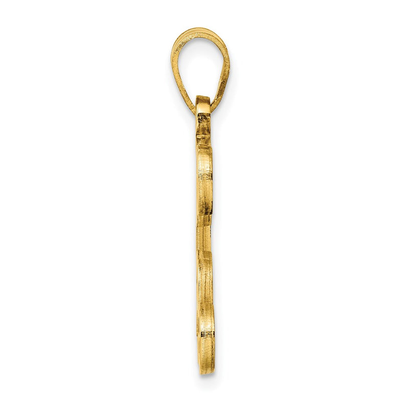 Gold Plated Sterling Silver Letter C Initial Pendant