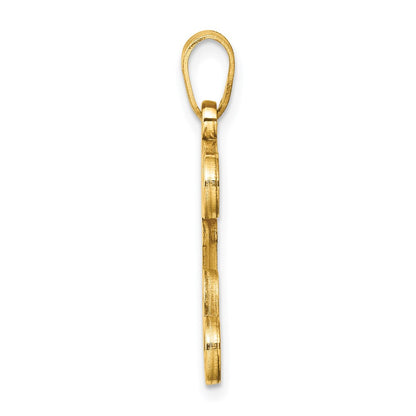 Gold Plated Sterling Silver Letter E Initial Pendant