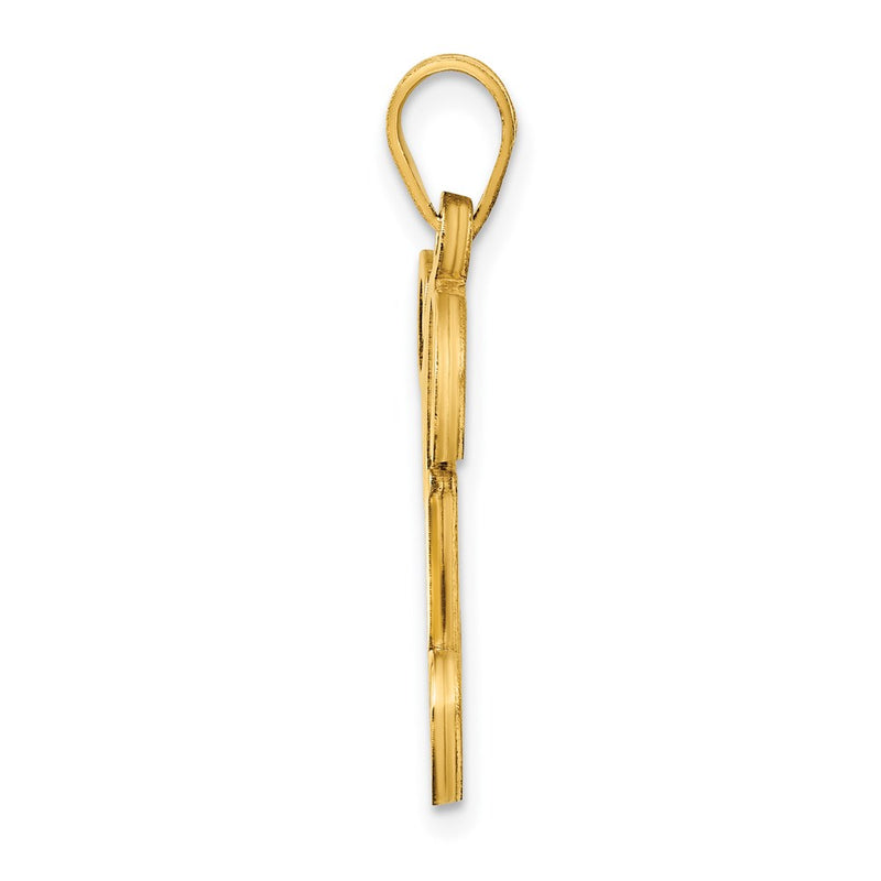 Gold Plated Sterling Silver Letter G Initial Pendant