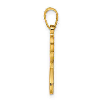 Gold Plated Sterling Silver Letter J Initial Pendant
