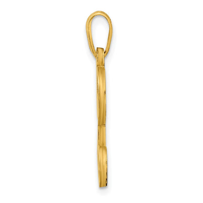 Gold Plated Sterling Silver Letter L Initial Pendant