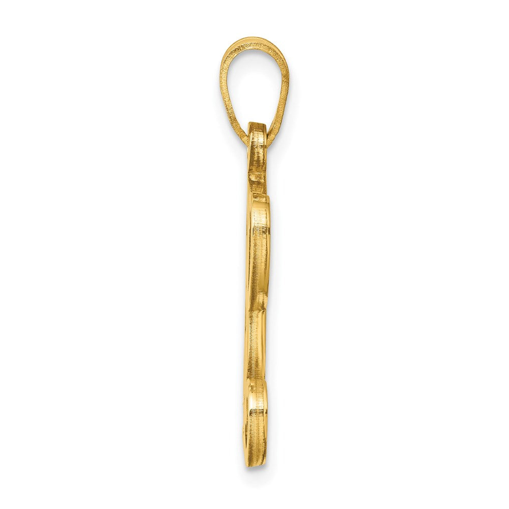 Gold Plated Sterling Silver Letter O Initial Pendant
