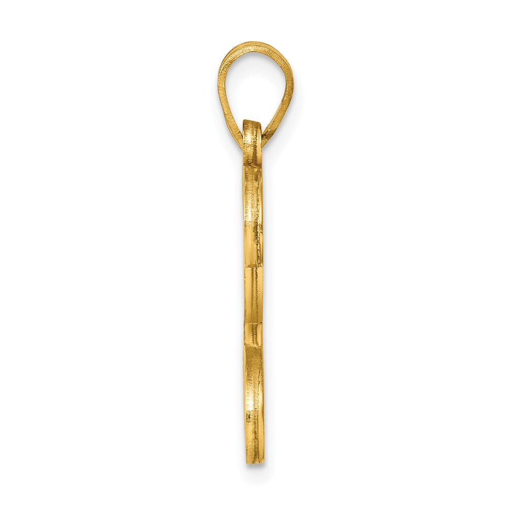 Gold Plated Sterling Silver Letter P Initial Pendant