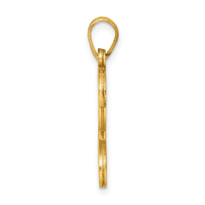 Gold Plated Sterling Silver Letter P Initial Pendant