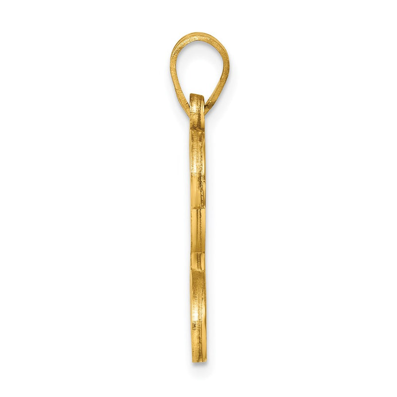 Gold Plated Sterling Silver Letter P Initial Pendant