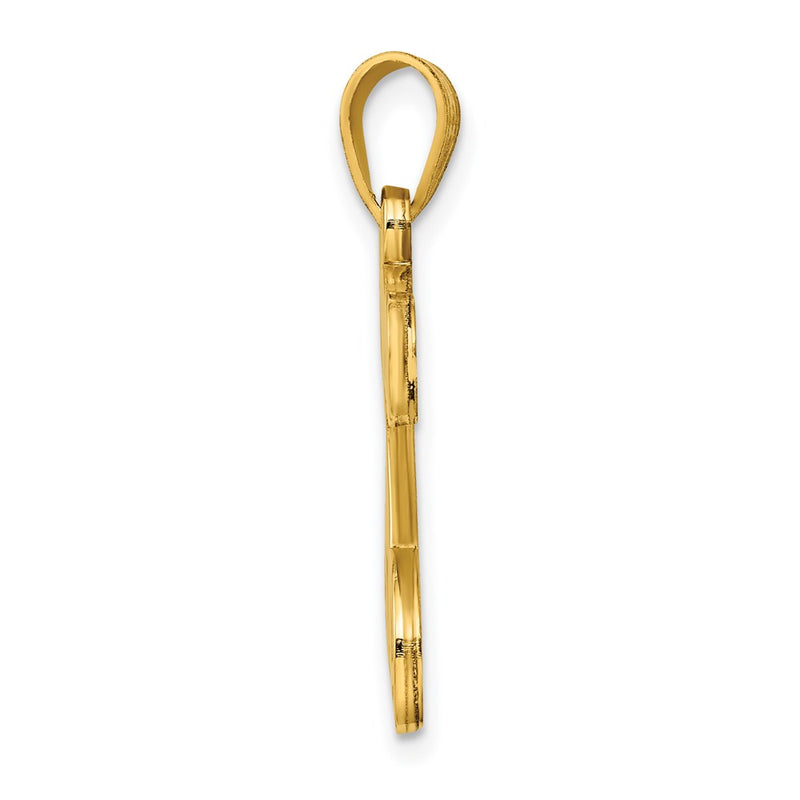 Gold Plated Sterling Silver Letter S Initial Pendant