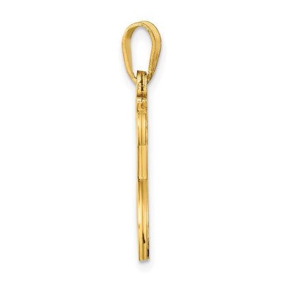 Gold Plated Sterling Silver Letter T Initial Pendant