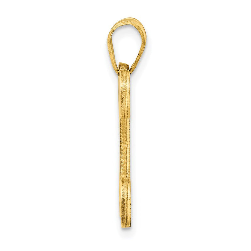 Gold Plated Sterling Silver Letter X Initial Pendant