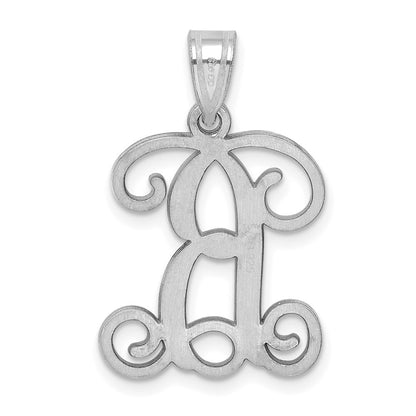 Sterling Silver Rhodium Plated Letter B Pen