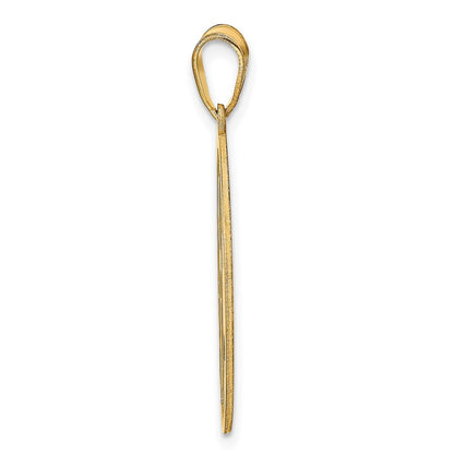 Gold Plated Sterling Silver/Gold Round Cut Out Monogram Pendant