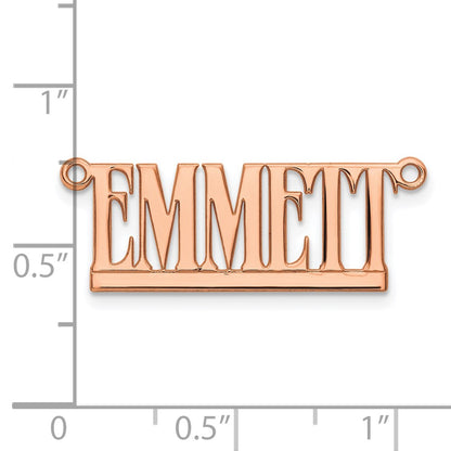 Rose Plated Sterling Silver/Rose Underlined Name Plate