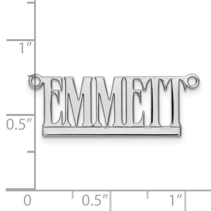 Sterling Silver Silver/Rhodium Plated Underlined Name Plate