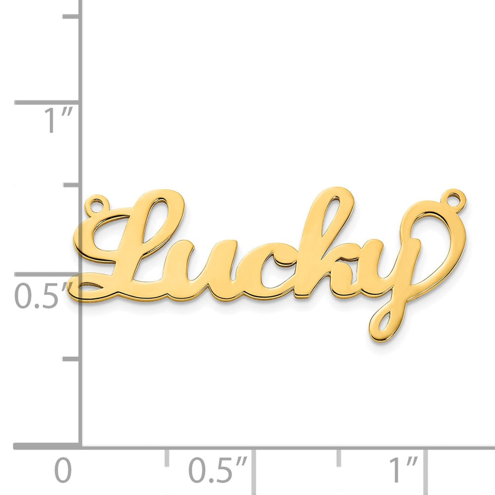 14K Yellow Gold Name Plate