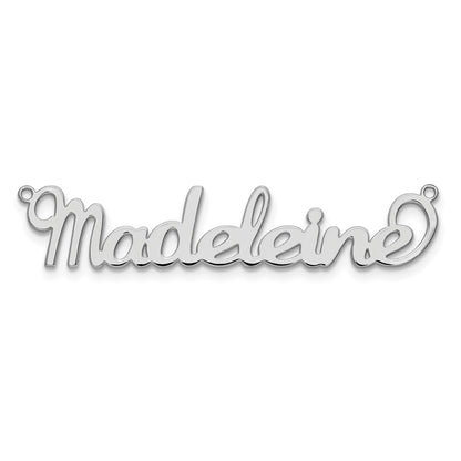 Sterling Silver Silver/Rhodium Plated Name Plate