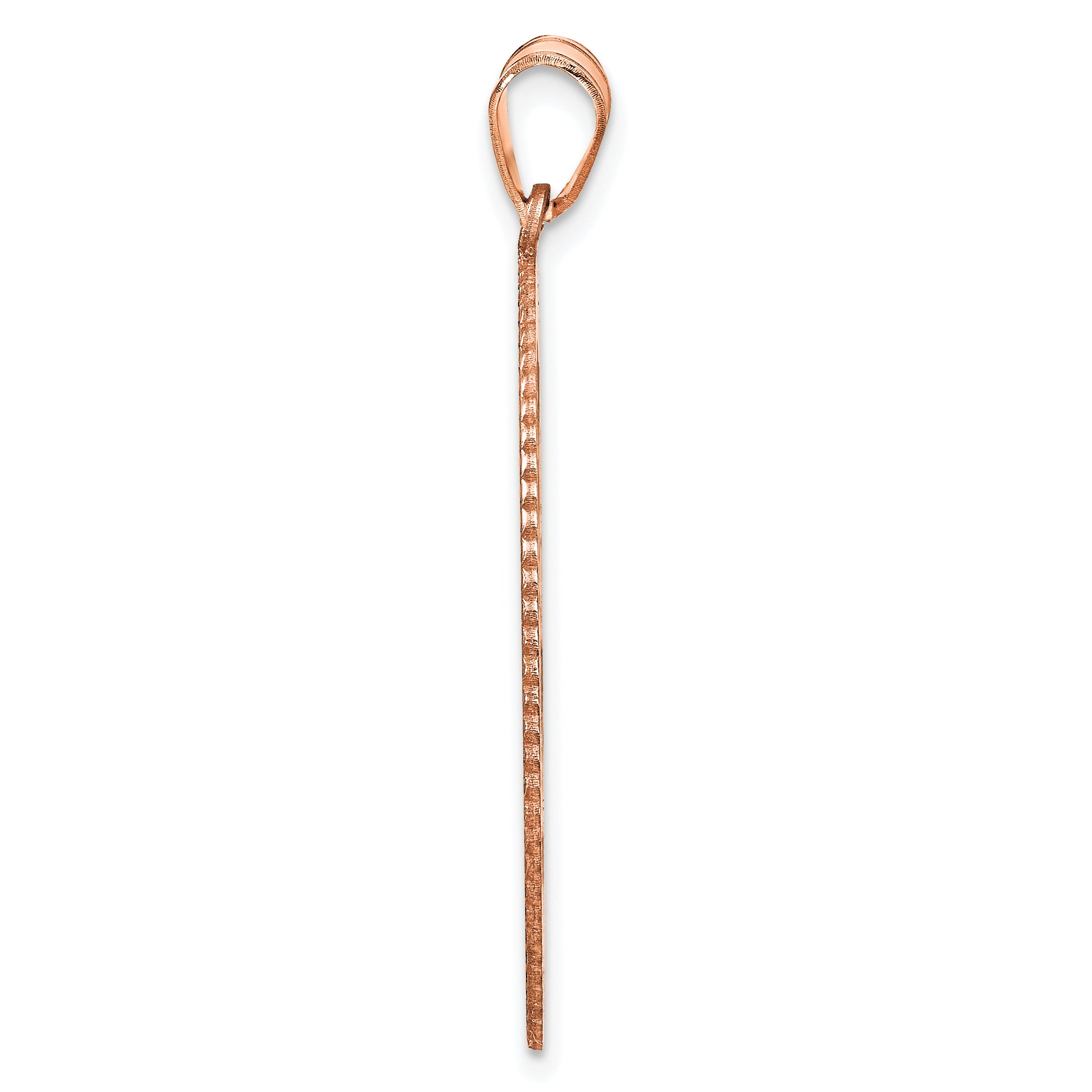14K Rose Gold Oval Family Tree Pendant