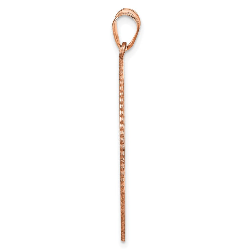 14K Rose Gold Oval Family Tree Pendant