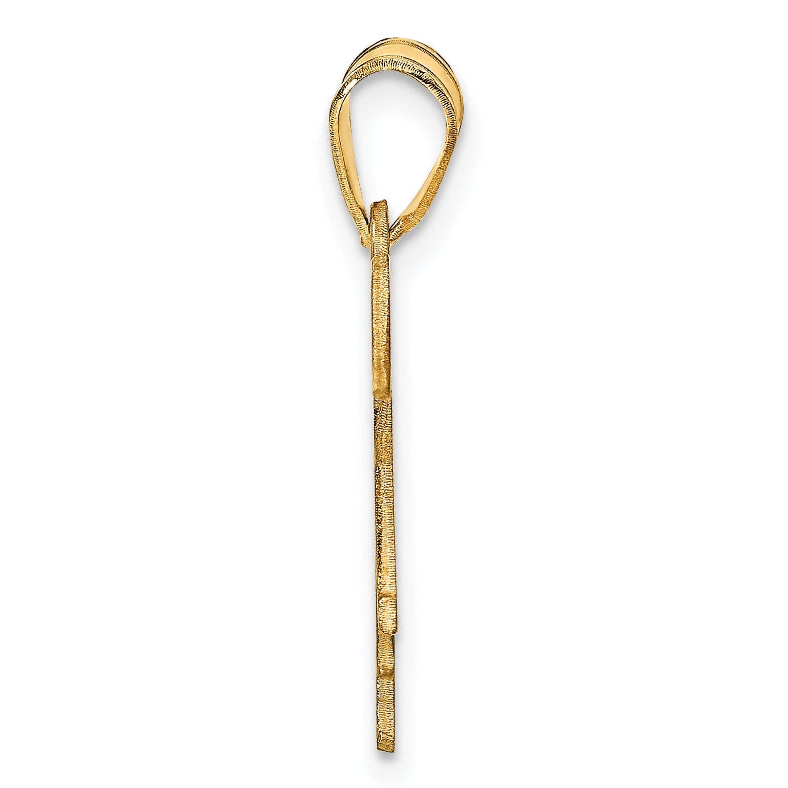 14K Yellow Gold Horse With Name Pendant
