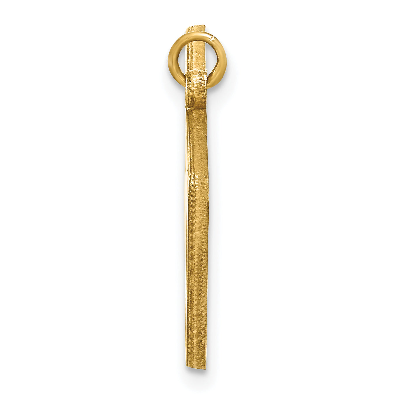 14K Yellow Gold Personalized Megaphone Pendant