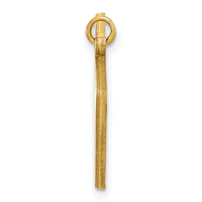 14K Yellow Gold Personalized Megaphone Pendant
